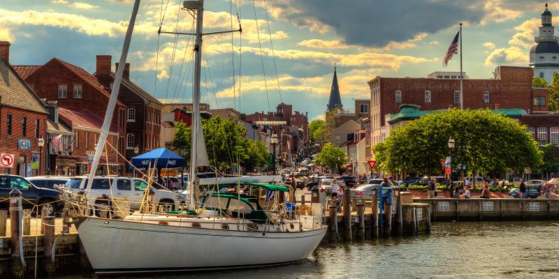 Sunrise over Annapolis, Maryland