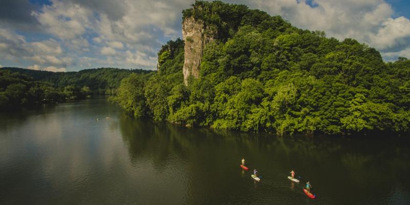 New River in Virginia (Photo courtesy Virginia Tourism Corporation) standup paddleboard, SUP, paddleboarding, New River, Virginia, USA