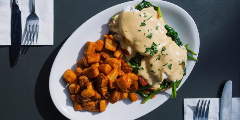 Eggs Benedict at The Diner in Washington, DC