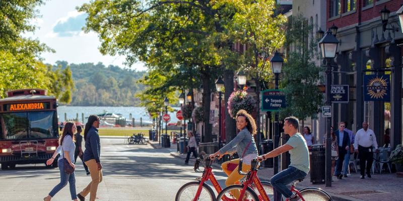 Biking on King Street