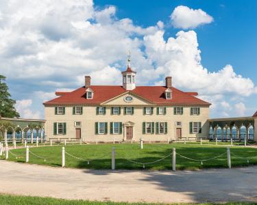 Exterior image of Mount Vernon estate