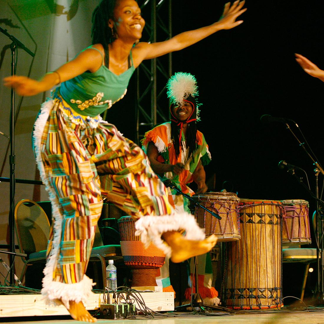 Traditional dancers perform